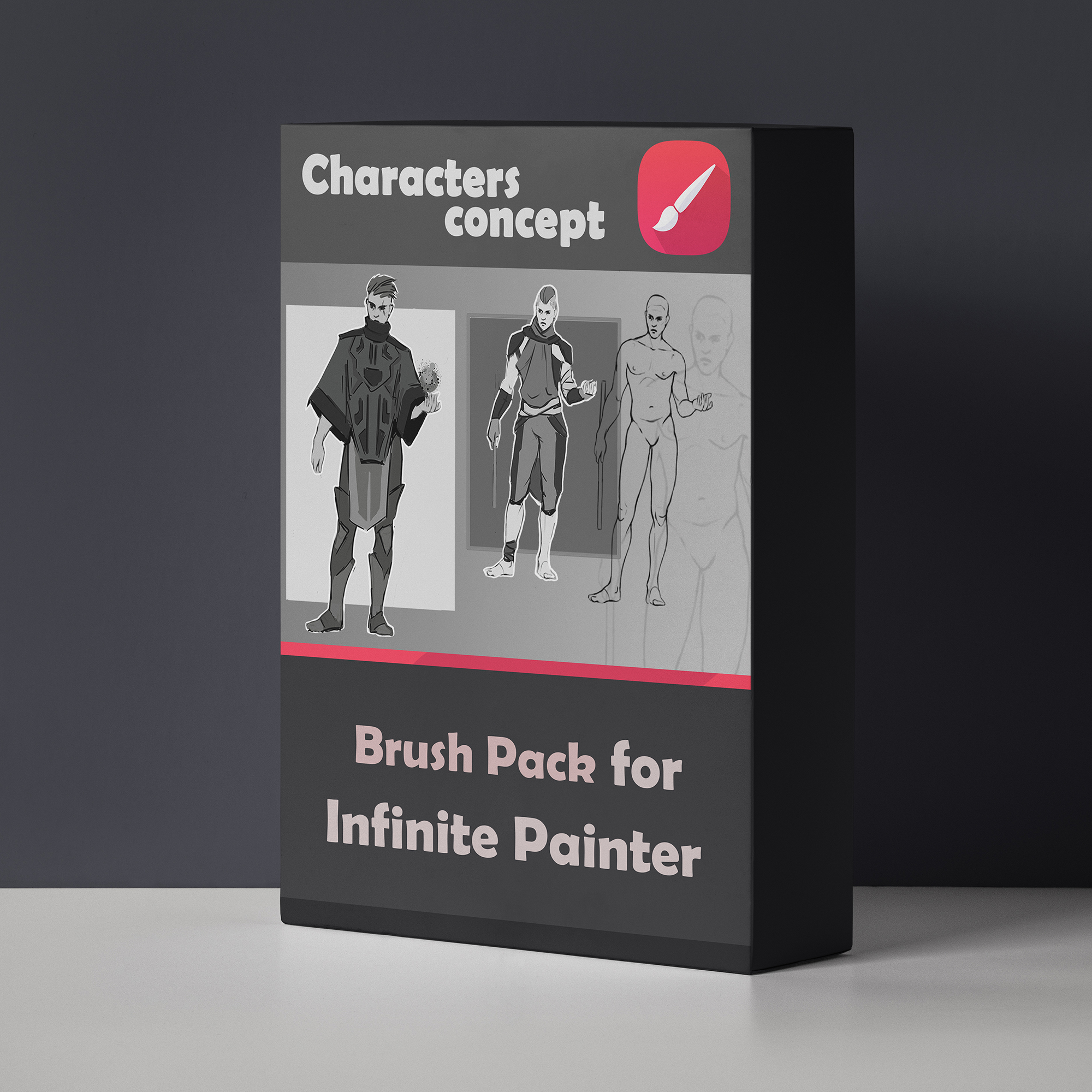 Characters concept. Brush Pack for Infinite Painter